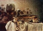 Pieter Claesz Breakfast-piece oil painting